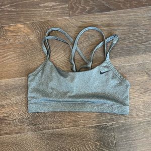 Nike grey sports bra size medium